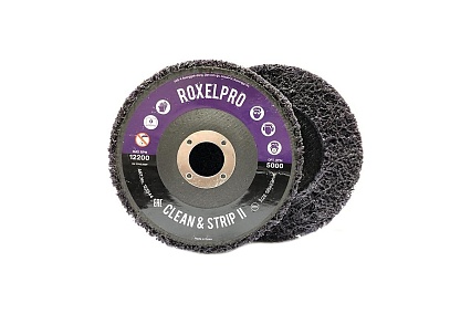 Круг зачистной на оправке пурпурный ROXPRO Clean&Strip II (115х13х22 мм) RoxelPro 123543