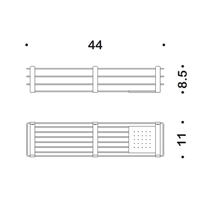 Полка Colombo Angolari B9633.HPS1 нержавеющая сталь