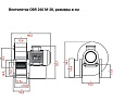 Радиальный вентилятор одностороннего всасывания BVN OBR 260M-2K