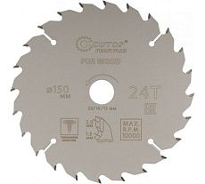 Диск пильный с тефлоновым покрытием по дереву Profi plus 150x1.3/2x20/16/12 мм, 24Т CUTOP 75-15024Т