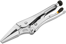 Зажим с фиксатором TOLSEN 230 мм, тонконосый 10053