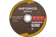 Диск отрезной по металлу OptiLine (150x1.6x22.2 мм) Inforce INB15016