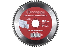 Диск пильный твердосплавный Special (185х30/20/16 мм; 64 зуба) MONOGRAM 087-232