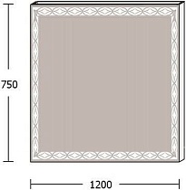 Зеркало De Aqua Тренд 120x75 см, с подсветкой