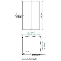 Душевой уголок WasserKRAFT Dill 61S17 100x80