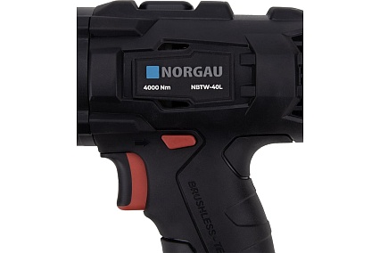 Гайковерт моментный Norgau аккумуляторный 1", 1000-4000 Нм, NBTW-40L 057003140