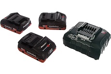 Набор Basic-Set (3 аккумулятора LiHD 4.0 Ач/18В+зарядное устройство ASC30-36) Metabo 685132000
