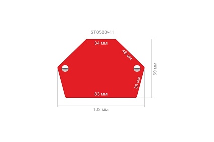 Угольник магнитный PROFI 11.5 кг для сварки STARTUL ST8520-11