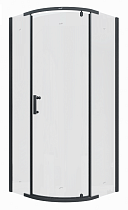 Душевой уголок Cerutti Korra Z90B 90x90 прозрачный, черный