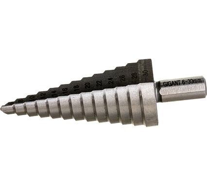 Сверло ступенчатое 6-30 мм; шаг 2 мм Gigant GSD 11055