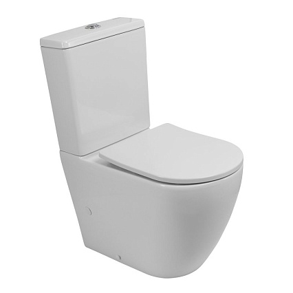 Унитаз-компакт BelBagno Sfera-Tor BB2141CP-TOR/BB2141T безободковый, смыв TORNADO