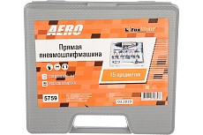 Прямая пневмошлифмашина с набором Foxweld AERO 15 предметов 5759