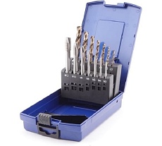 Набор машинных метчиков GSR From B HSSE DIN371/376 M3-M10/M12 Silver 14 предметов BRB09100100