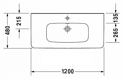 Раковина-столешница Duravit DuraStyle 120 см