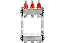 Коллекторная группа из нержавеющей стали ColSys 804 с расходомерами и термостатическими клапанами 180422503