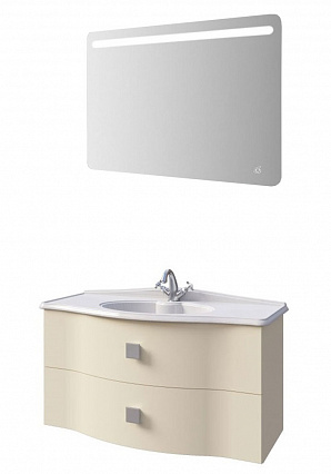 Мебель для ванной Caprigo Nokturn 100 см, 2 ящика магнолия