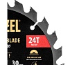 Пильный диск по дереву Denzel 190x30 мм, 24 зубьев 733397