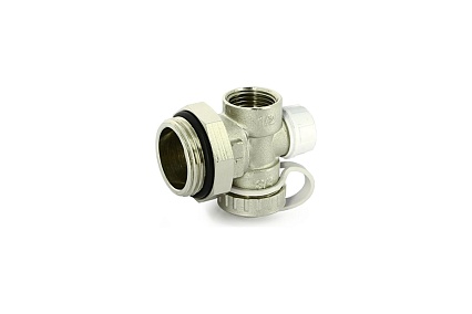 Дренажная группа Uni-Fitt НВ 1" х 1/2" для коллекторных групп, никелированная 460N4200