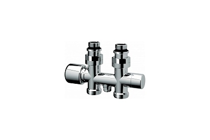 Набор узел с термостатом и запорными клапанами FAR прямой, 3/4"EU - 1/2"НР FL 0268 3412
