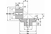 Коническая зубчатая пара ISKRA передаточное число 1:1, M=1,5, Z1=16, Z2=16 C27B161