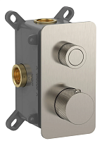 Смеситель для душа AQUAme AQM8810BN термостат, никель брашированный