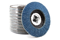 Набор шлифовальных лепестковых кругов КЛТ P40 конические, 125 мм, X-lock/22.2 мм Альфадиск 5467