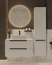 Мебель для ванной ЗОВ Севилья 100 см со столешницей, белый матовый