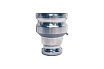 Нержавеющий камлок TITAN LOCK тип AA (переходник ниппель 1 1/2" х ниппель 2"), AISI316 TL1520AASS