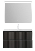 Мебель для ванной BelBagno Uno 100 см Темно-серый матовый