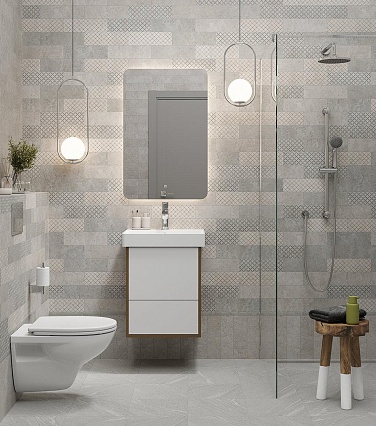 Тумба с раковиной Kerama Marazzi Pro 50 см 2 ящика, вяз