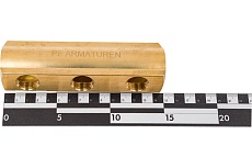 Коллектор PROFACTOR латунный, односторонний в/в 1&quot; х 3 вых 1/2&quot;вн PF MF 259.3