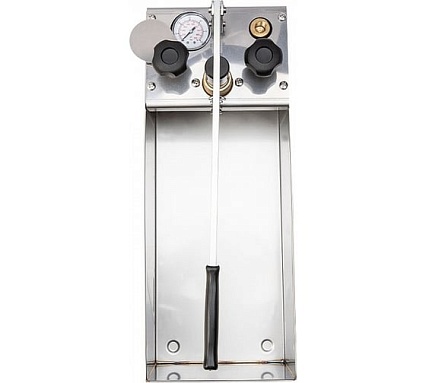 Ручной опрессовщик Icomar INOX 60 бар, двухклапанный, нержавеющая сталь 00915.5