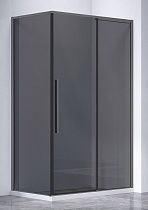Душевой уголок Vincea Слим-Н (Slim-N) VSR-4SN9011CGGM 110x90 вороненая сталь, стекло тонированное