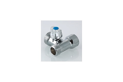 Шаровой кран для подключения сантехнических приборов 1/2х3/4х1/2 Valtec VT.256.N.04