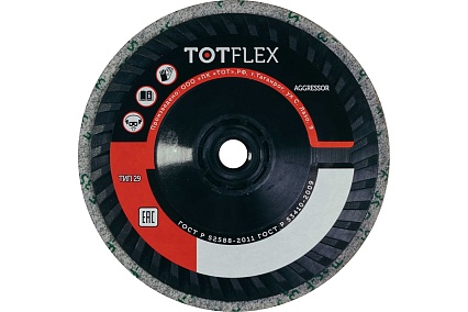Круг прессованный нетканый полировальный/доводочный DUP (127 мм; М14; 3SF) TOTFLEX 4631159426302