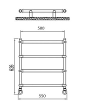 Полотенцесушитель водяной Irsap Bella BES053B50IR01NNN01 55x62.6