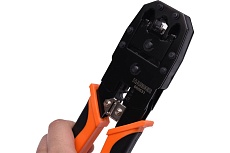 Пресс-клещи для обжима модульных разъемов Harden 190 мм, на RJ45, RJ11, RJ12 660631