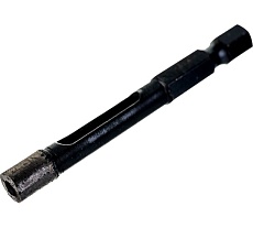 Коронка алмазная по керамограниту, серебряная пайка (6 мм) TRIO-DIAMOND GCB752