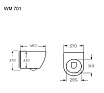 Подвесной унитаз Relisan WM 701 безободковый