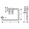 Вешалка для полотенец Hansgrohe AddStoris 41754140 шлифованная бронза