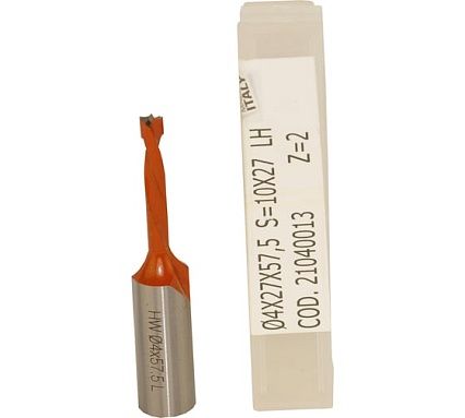 Сверло для глухих отверстий DORIGO HW Ø4x27x57.5 S=Ø10x27 Z=2 LH 21040013