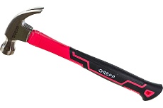 Молоток Ladina -гвоздодер фибергласовая двухкомпонентная рукоятка, 227 г. 303-001