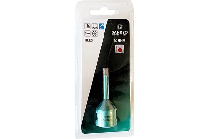 Сверло алмазное по керамограниту (6 мм; М14) Sankyo STDA006000