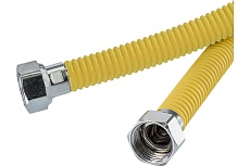 Газовый шланг Millennium подводка для газа, металлическая в оплётке 1.2 м,1/2 гайка/гайка PGOF12120