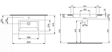 Раковина Bocchi Milano 1113-001-0126 81 см