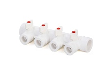 Коллектор с шаровыми кранами Lammin ppr 40x4 Lm31081004040