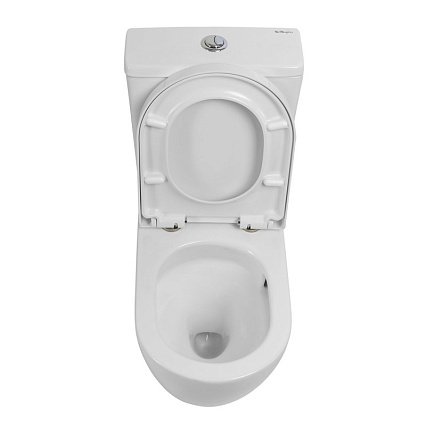 Унитаз-компакт BelBagno Sfera-Tor BB2141CP-TOR/BB2141T безободковый, смыв TORNADO