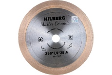 Диск алмазный отрезной Master Сeramic (250х1.4х25.4 мм) Hilberg HM507