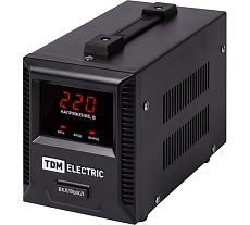 Стабилизатор напряжения TDM БСР1-1,0 кВА электронный переносной SQ1201-0032