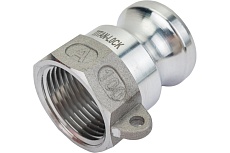 Алюминиевый камлок TITAN LOCK типа А серия EcoLine, ниппель внутр. резьба BSP 1&quot; TL100AAL-EL